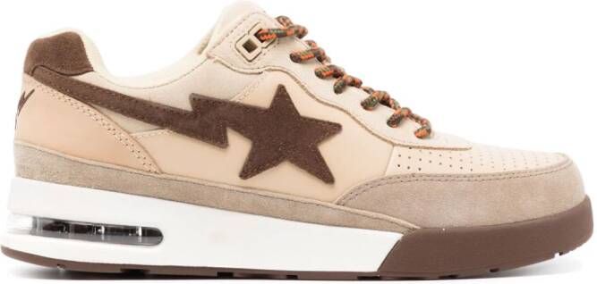 A BATHING APE Road Sta #1 leren sneakers Bruin