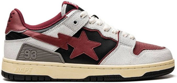 A BATHING APE SK8 STA low-top sneakers Rood