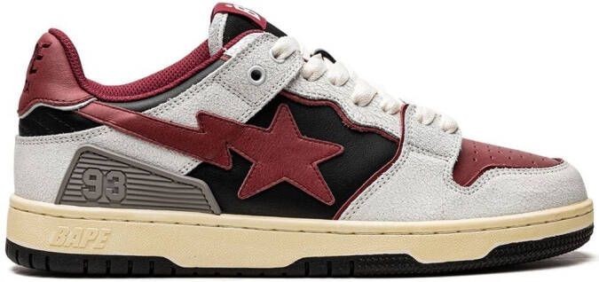 A BATHING APE SK8 STA low-top sneakers Rood