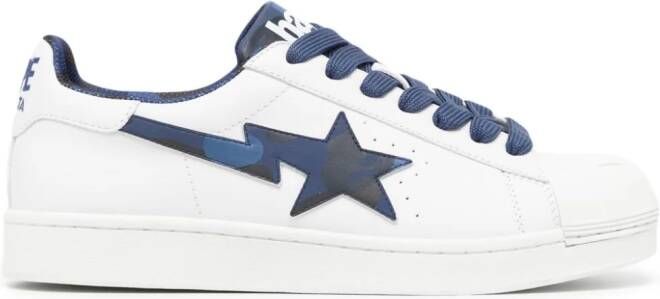 A BATHING APE Sneakers met logoprint Blauw