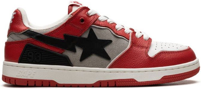 A BATHING APE STA low-top sneakers Rood