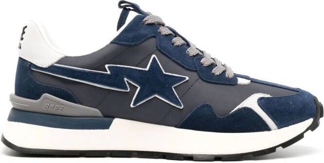 A BATHING APE STA sneakers met sterpatch Blauw