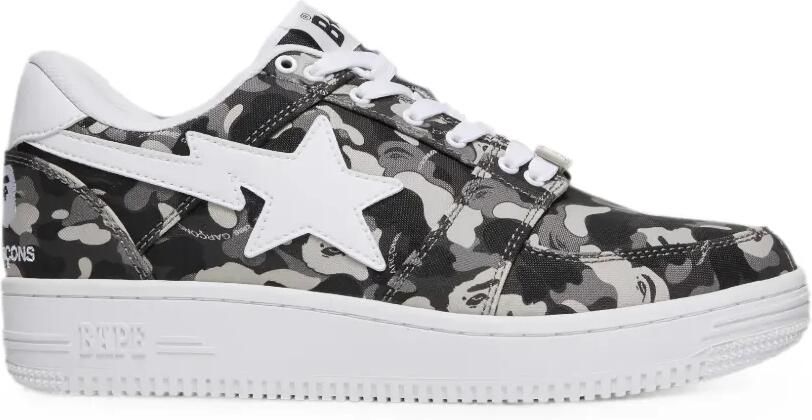 A BATHING APE x Comme des Garçons sneakers met camouflageprint Grijs
