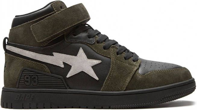 A BATHING APE BAPE BLOCK STA high-top sneakers Groen