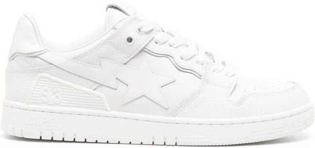 A BATHING APE Sneakers met sterpatch Wit