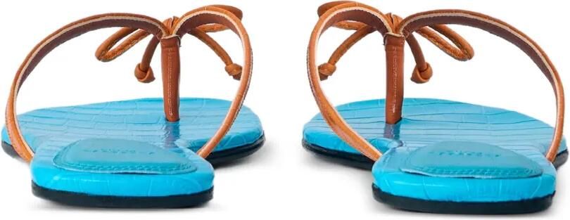 Abra Teenslippers met hagedissen-reliëf Blauw - Foto 3