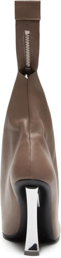 Acne Studios 100 mm leren pumps met rits Bruin - Foto 5
