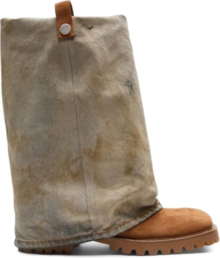 Acne Studios Laarzen met chunky zool Beige
