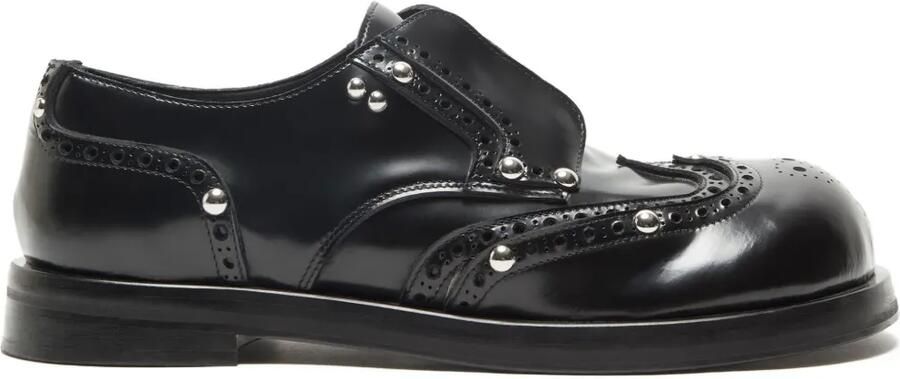 Acne Studios Leren derby schoenen verfraaid met studs Zwart