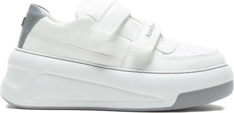 Acne Studios Leren sneakers met klittenband Wit