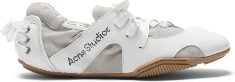 Acne Studios Leren veterschoenen Wit