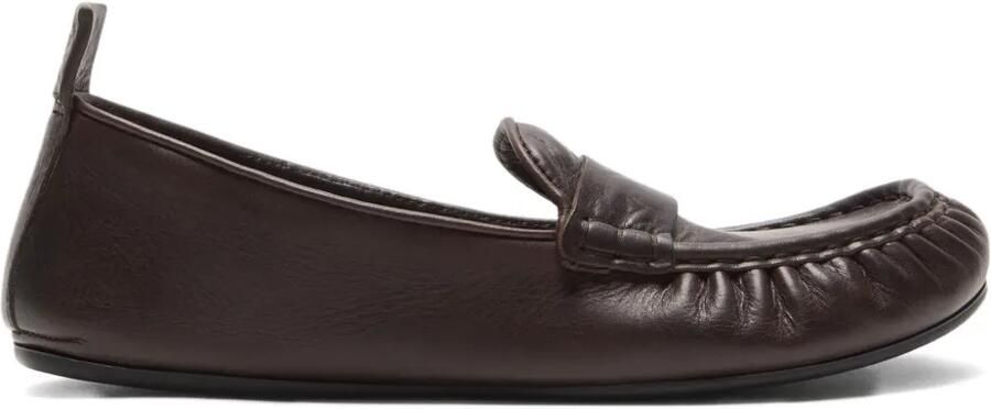Acne Studios Saddle leren loafers Bruin
