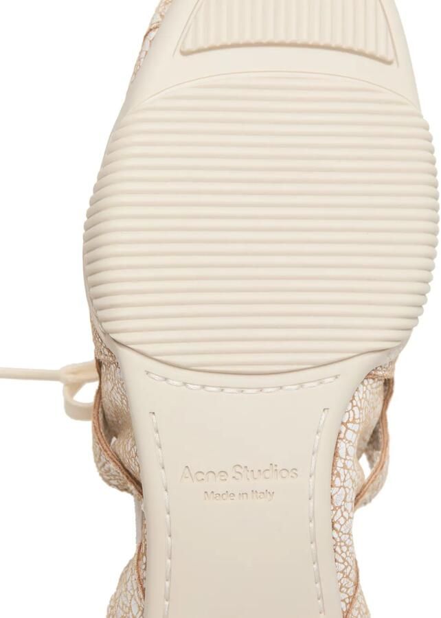 Acne Studios Sneakers met trekkoord aan de achterkant Beige - Foto 4