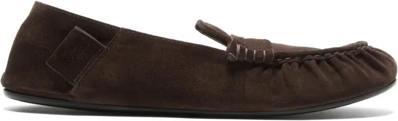 Acne Studios Suède loafers Bruin
