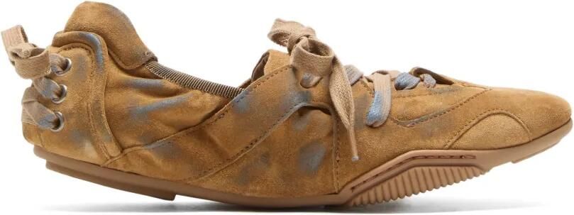 Acne Studios Suède veterschoenen Beige