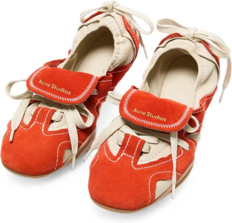 Acne Studios Suède veterschoenen Oranje - Foto 2