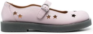 Acne Studios Leren ballerina's Paars