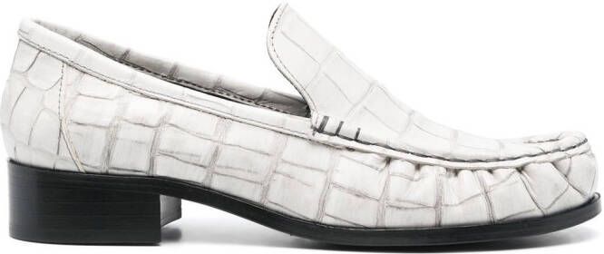 Acne Studios Leren loafers Wit