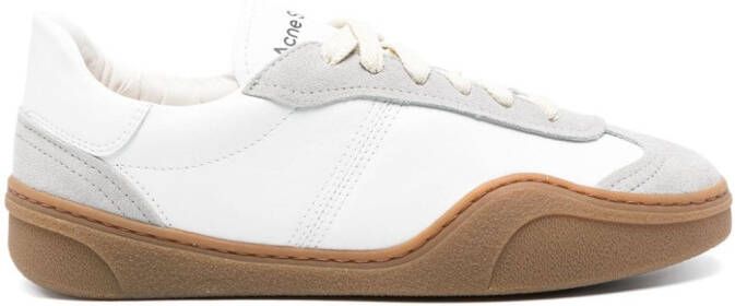 Acne Studios Leren sneakers met vlakken Beige