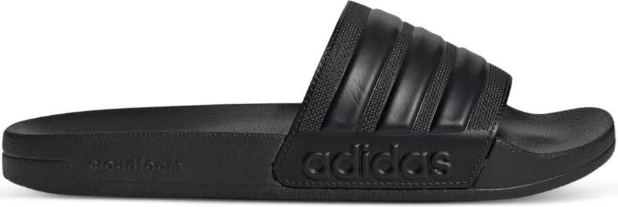Adidas Adilette gestreepte slippers Zwart
