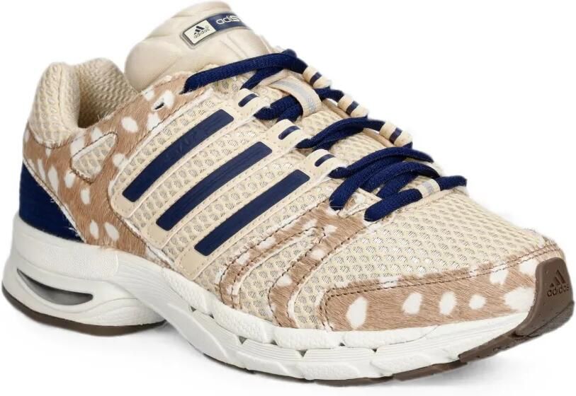 Adidas x FARM Rio VL Court 3.0 sneakers met bloe print Beige - Foto 3