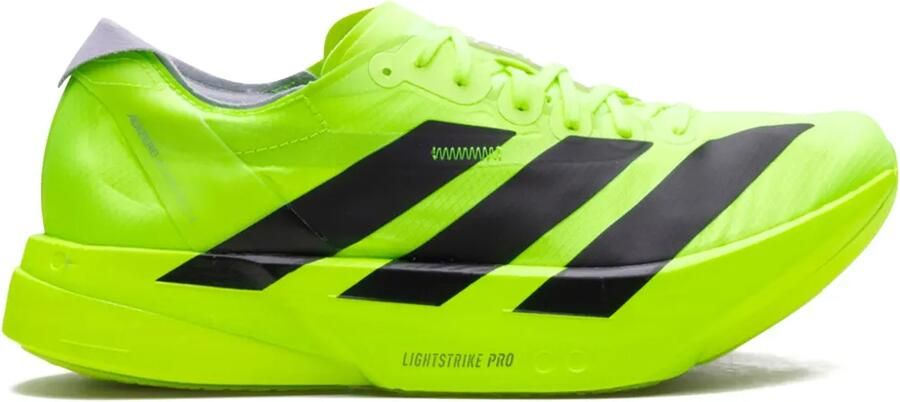 Adidas Adizero Adios Pro 4 "Lucid Lemon Black" sneakers Groen
