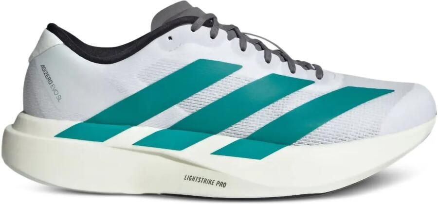 Adidas adiZero EVO SL "Cloud White Pure Teal" sneakers Grijs