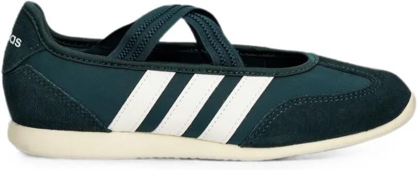 Adidas Ballerina's met suède vlakken en 3 strepen Groen
