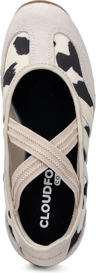 Adidas Barreda Mary-Jane elastische ballerina's met koeienprint Beige - Foto 4