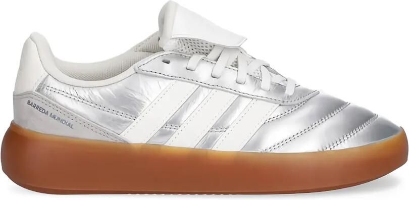 Adidas Barreda Mundial gewatteerde sneakers met drie strepen Zilver