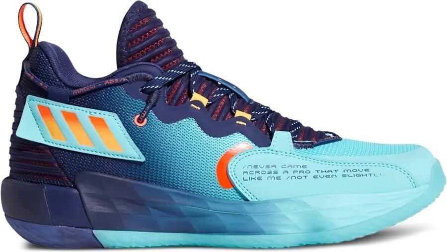 Adidas 7 EXTPLY "Dark Blue Pulse Aqua-Solar Red" sneakers Blauw