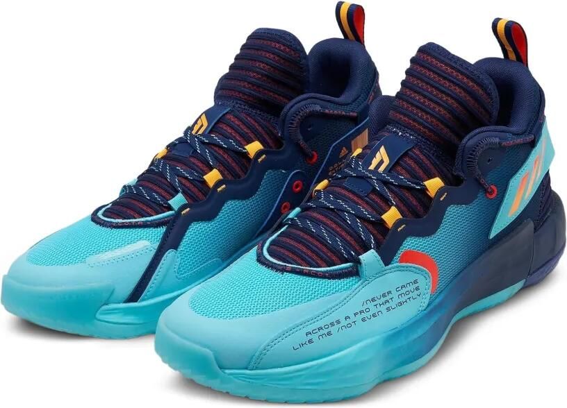 Adidas 7 EXTPLY "Dark Blue Pulse Aqua-Solar Red" sneakers Blauw - Foto 2