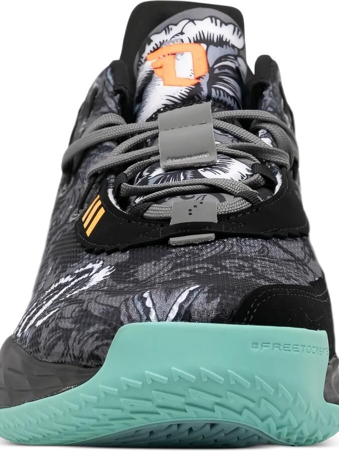 Adidas 7 GCA "Core Black Grey Four Acid Mint" sneakers Zwart - Foto 3