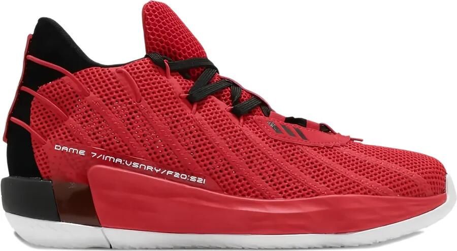 Adidas 7 GCA "Lillard Time Red Core Black" sneakers Rood