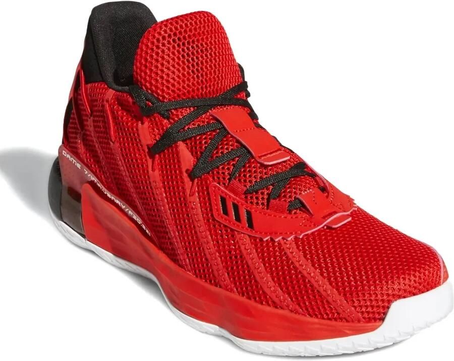 Adidas 7 GCA "Lillard Time Red Core Black" sneakers Rood - Foto 2