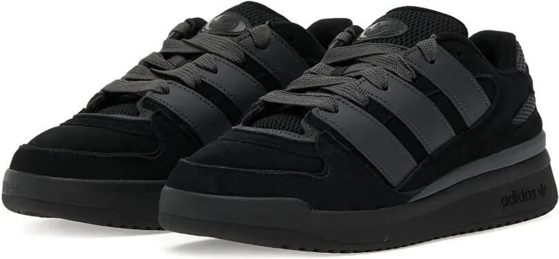 Adidas Forum 2000 suède sneakers met drie strepen Zwart