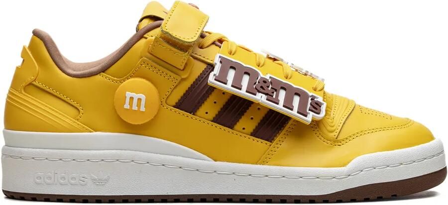 Adidas Forum Low 84 gestreepte sneakers Geel