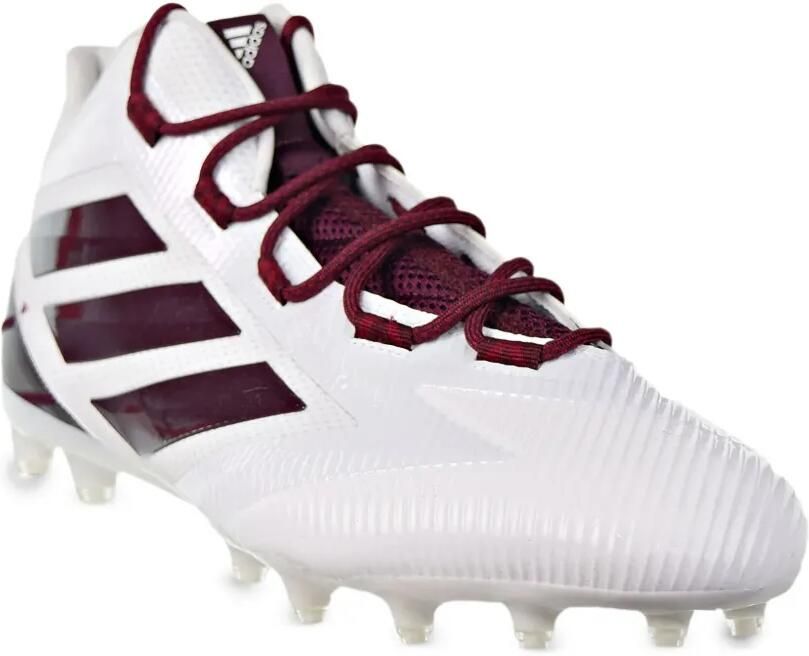 Adidas Freak Carbon Mid Cleats "Cloud White Maroon Collegiate Burgundy" sneakers Wit - Foto 6
