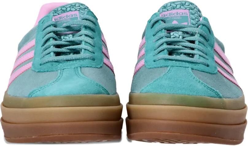 Adidas Gazelle 3-Stripes sneakers met plateauzool Groen - Foto 3