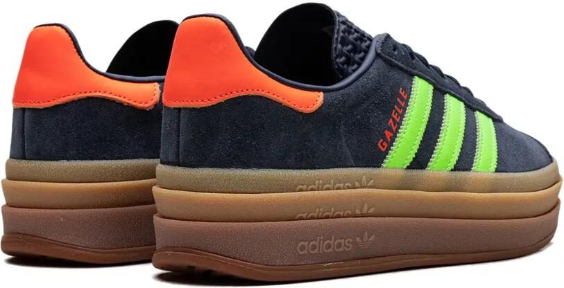Adidas Gazelle Bold "Aurora Ink Solar Orange Gum" sneakers Blauw - Foto 3