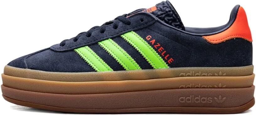 Adidas Gazelle Bold "Aurora Ink Solar Orange Gum" sneakers Blauw - Foto 4