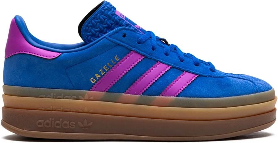 Adidas Gazelle Bold "Bold Blue Lucid Pink" sneakers Blauw