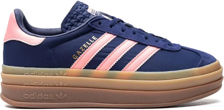Adidas Gazelle Bold "Dark Blue Pink Spark" sneakers Blauw