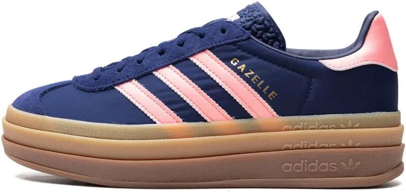 Adidas Gazelle Bold "Dark Blue Pink Spark" sneakers Blauw - Foto 4