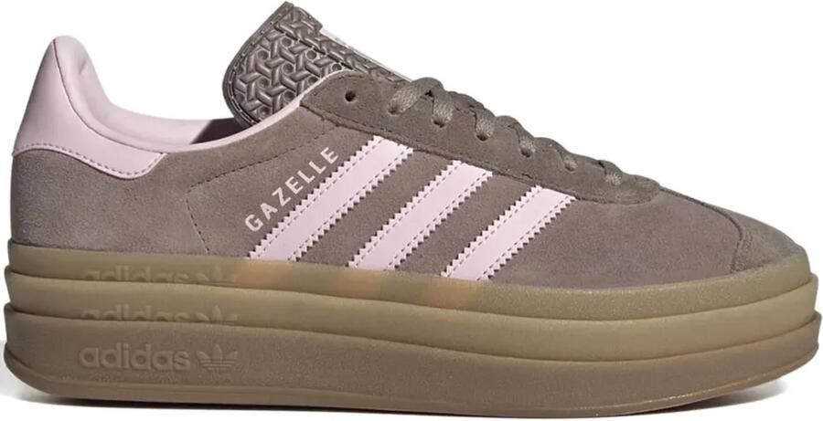 Adidas Gazelle Bold sneakers met plateauzool Bruin
