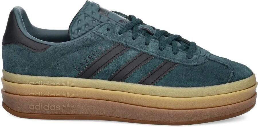 Adidas Gazelle Bold sneakers met plateauzool en streep Groen - Foto 6