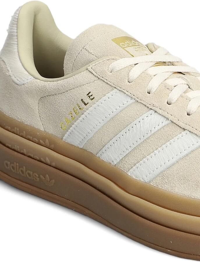 Adidas Gazelle Bold sneakers met plateauzool en strepen Beige - Foto 3