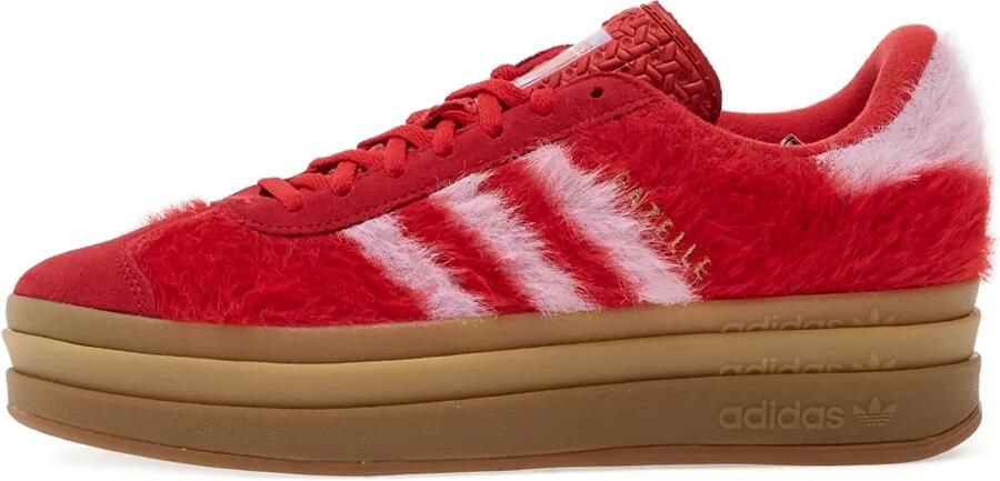 Adidas Gazelle Bold sneakers met plateauzool Rood