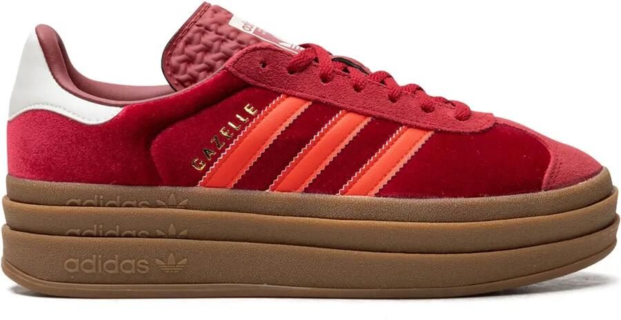 Adidas Gazelle Bold "Velvet Pack Victory Red Felrood Off White" sneakers - Foto 3