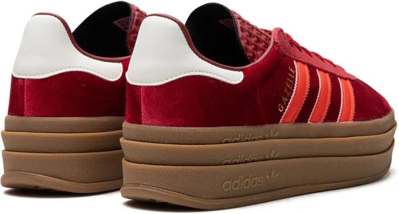 Adidas Gazelle Bold "Velvet Pack Victory Red Felrood Off White" sneakers - Foto 5